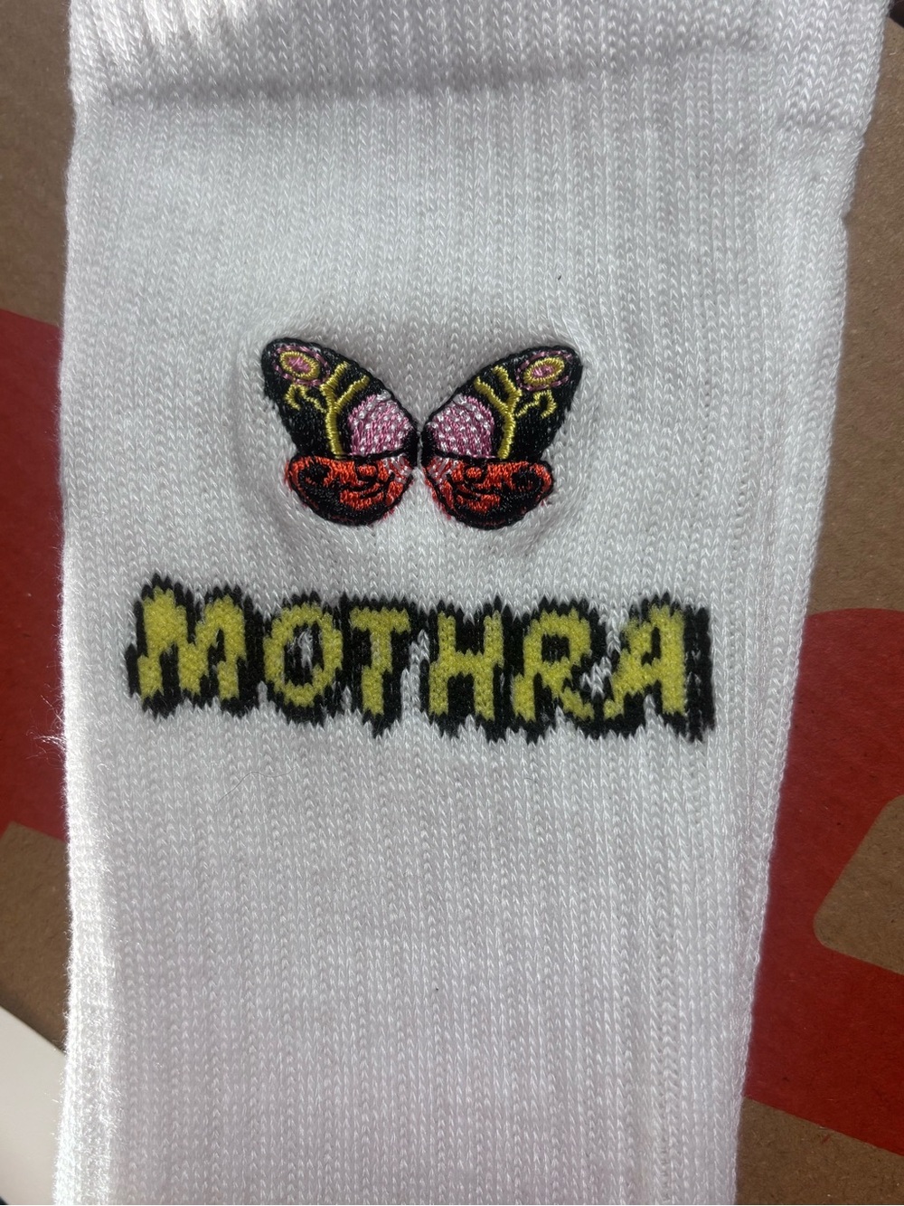 Mothra Socks with Embroidery